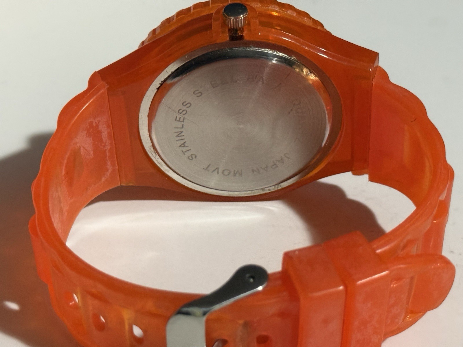 Orange Silicone Wrist Watch