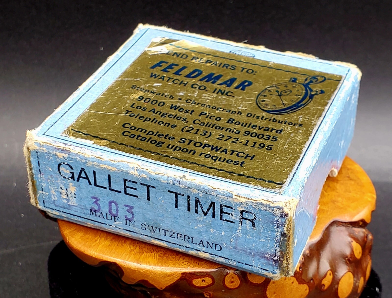 Vintage Gallet Racing Mechanical Timer W/ Original Box – Just Serviced !!