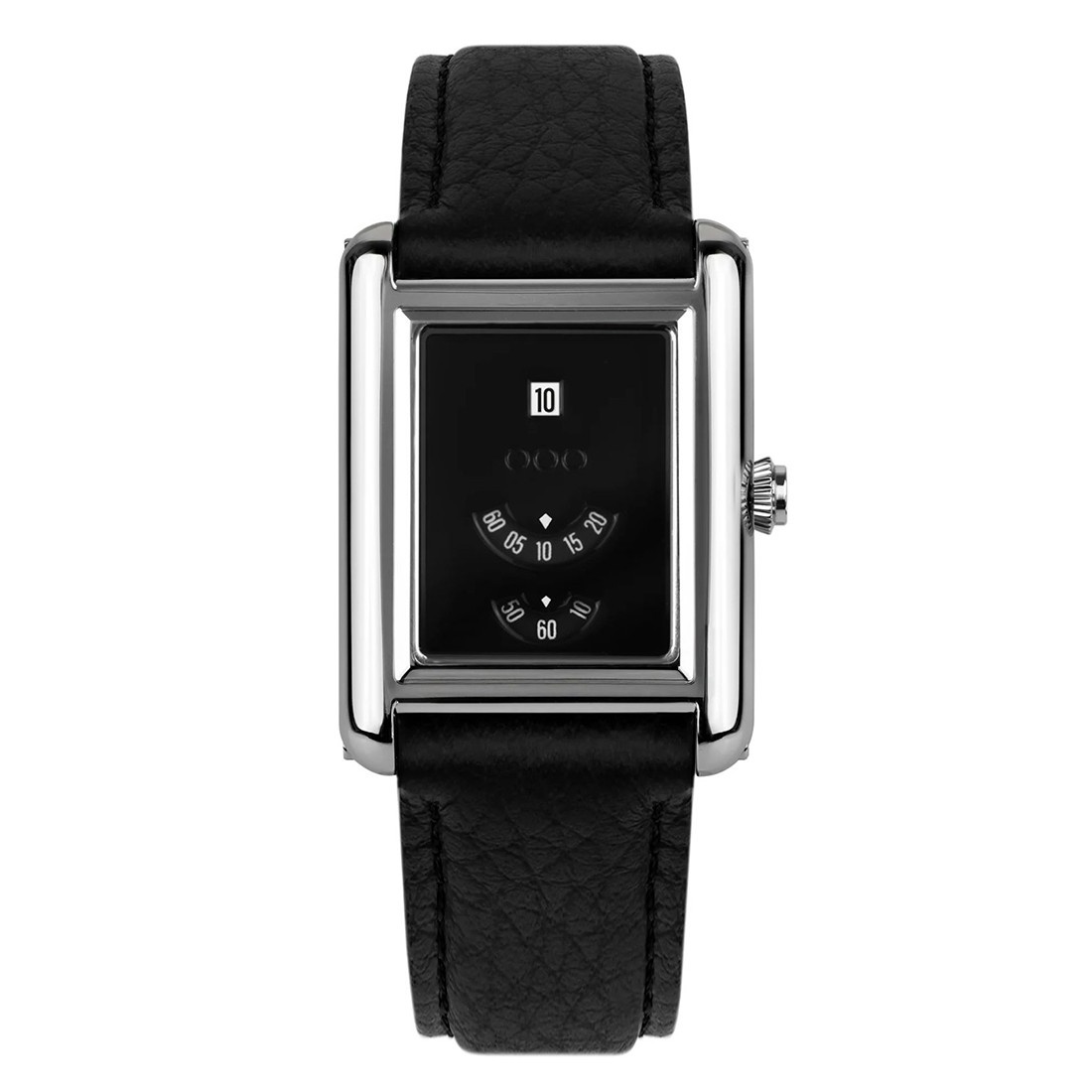 Out of Order WIND SHAPE Automatic Jump-Hour Black Rectangular Men’s Watch