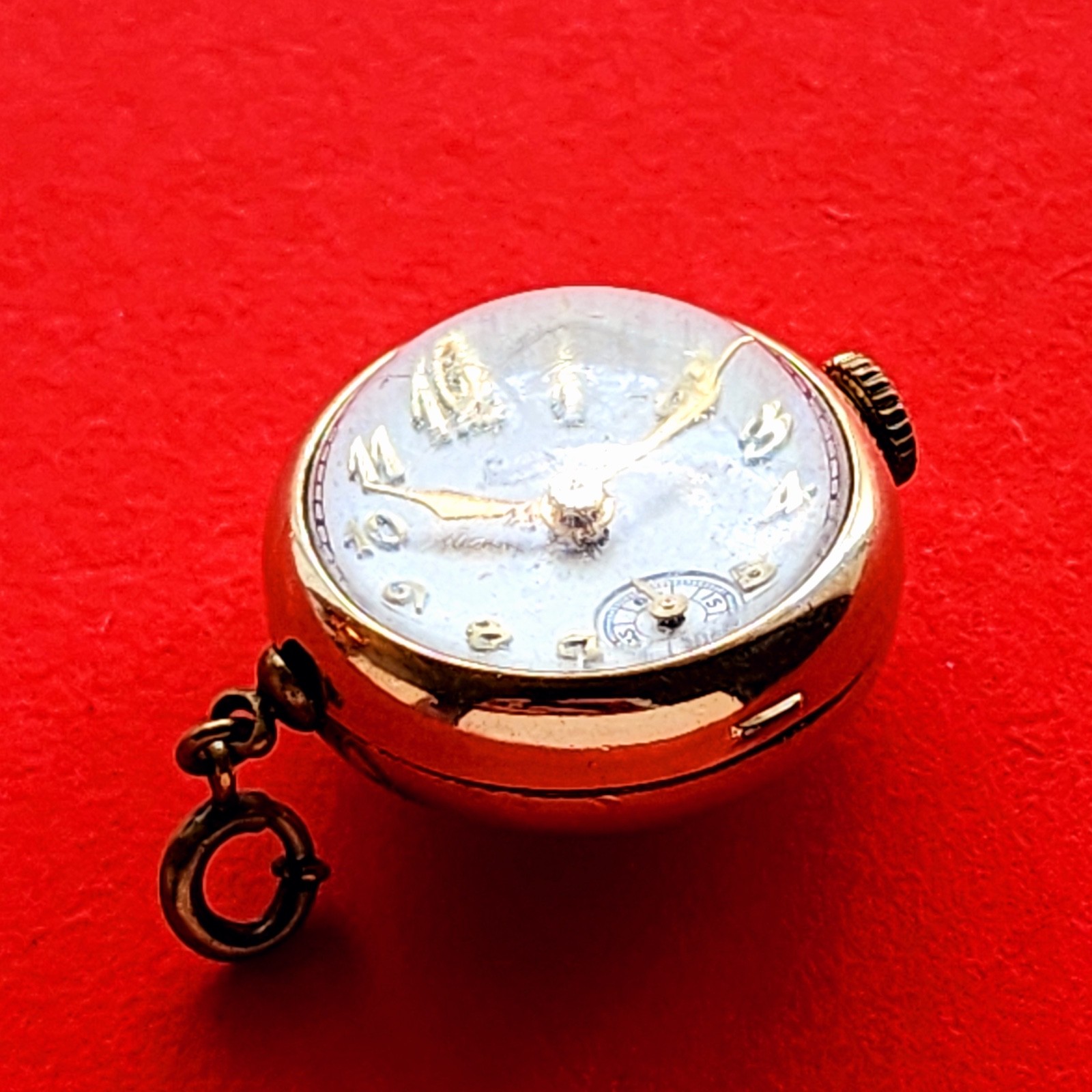 Louis Ladies Watch Necklace Rare Orb Round Design Lion Mechanical Movt Repair