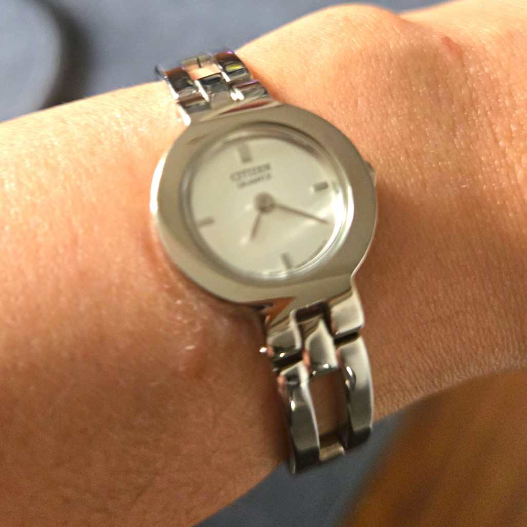 Citizen Women’s Silver Tone Stainless Steel Quartz Wristwatch Silver Dial