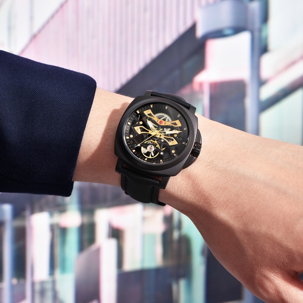Men’s Automatic Mechanical Watch 100M Waterproof Sapphire Glass Luminous Hollow