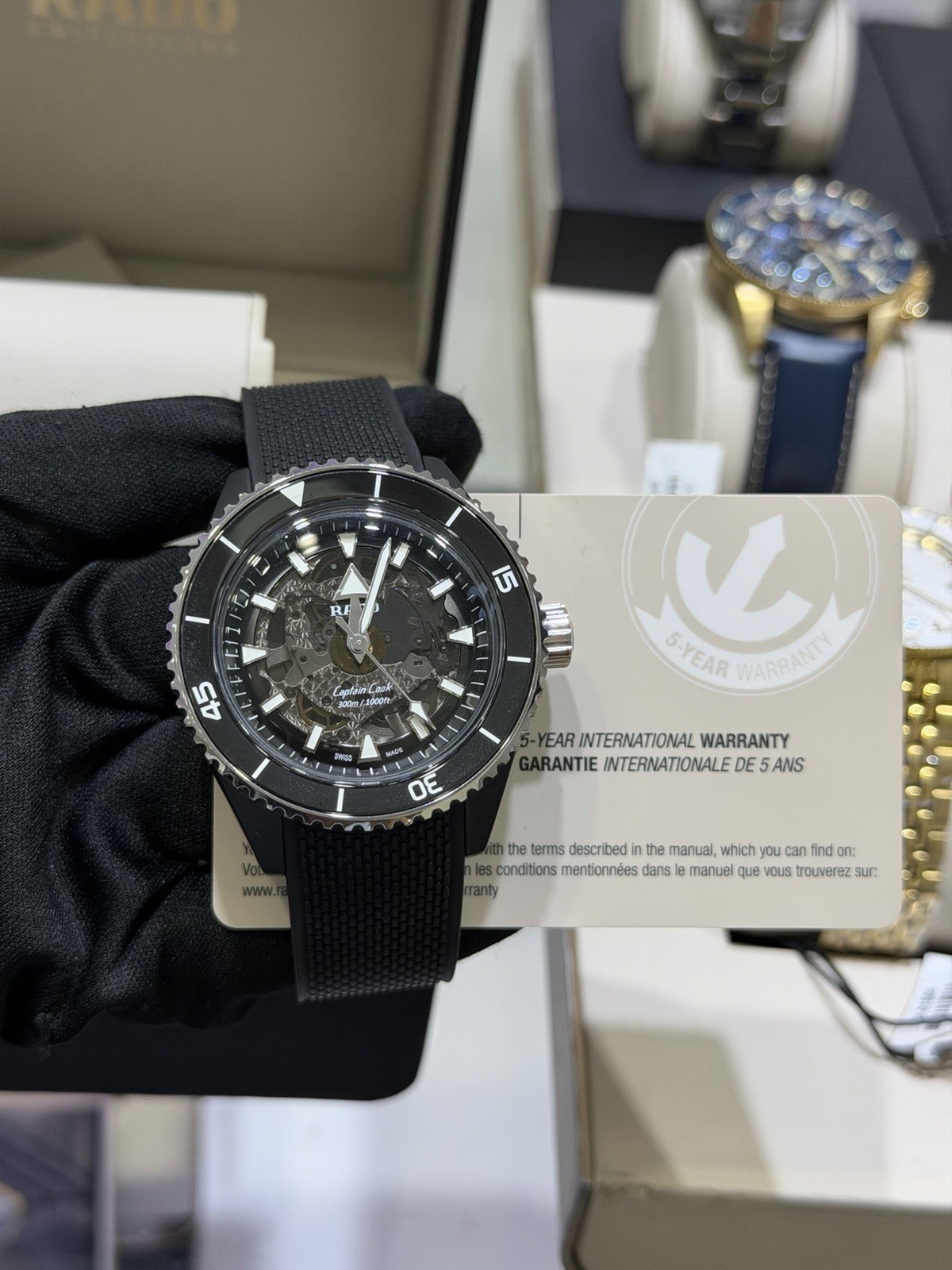 New Rado Captain Cook 43MM Automatic Black Dial Men’s Watch R32127156
