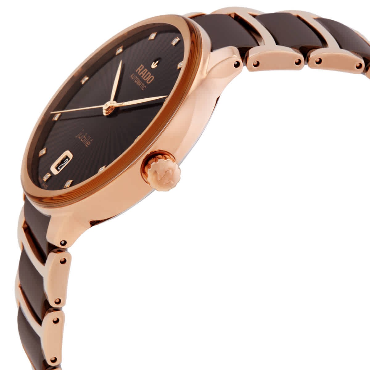 Rado Centrix Diamonds Automatic Brown Dial Ladies Watch R30037732