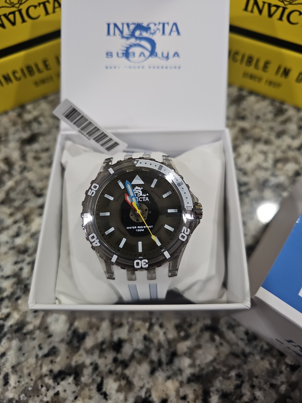 SOLD OUT Invicta Subaqua Men’s Watch 44mm White/ Smoke Finish Dial 69448 New