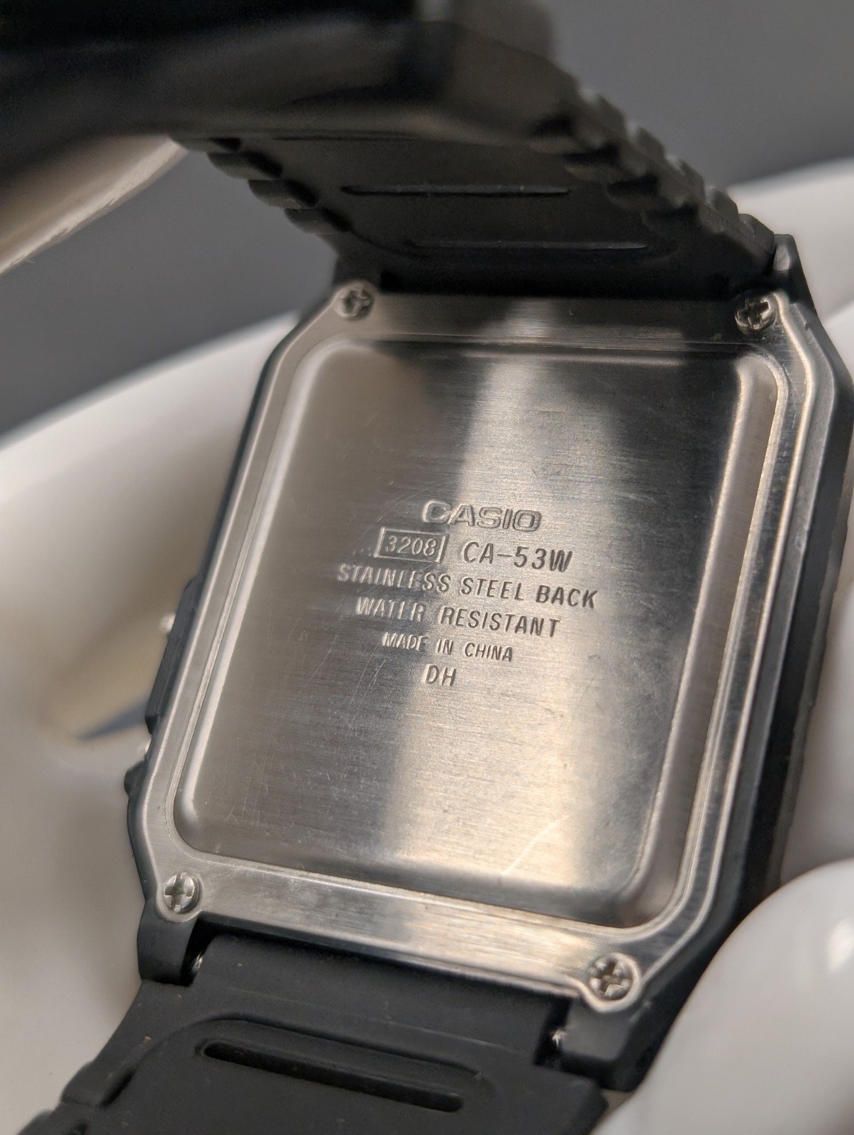 Casio CA-53W Calculator Watch 35mm Quartz Alarm Chrono WR Classic