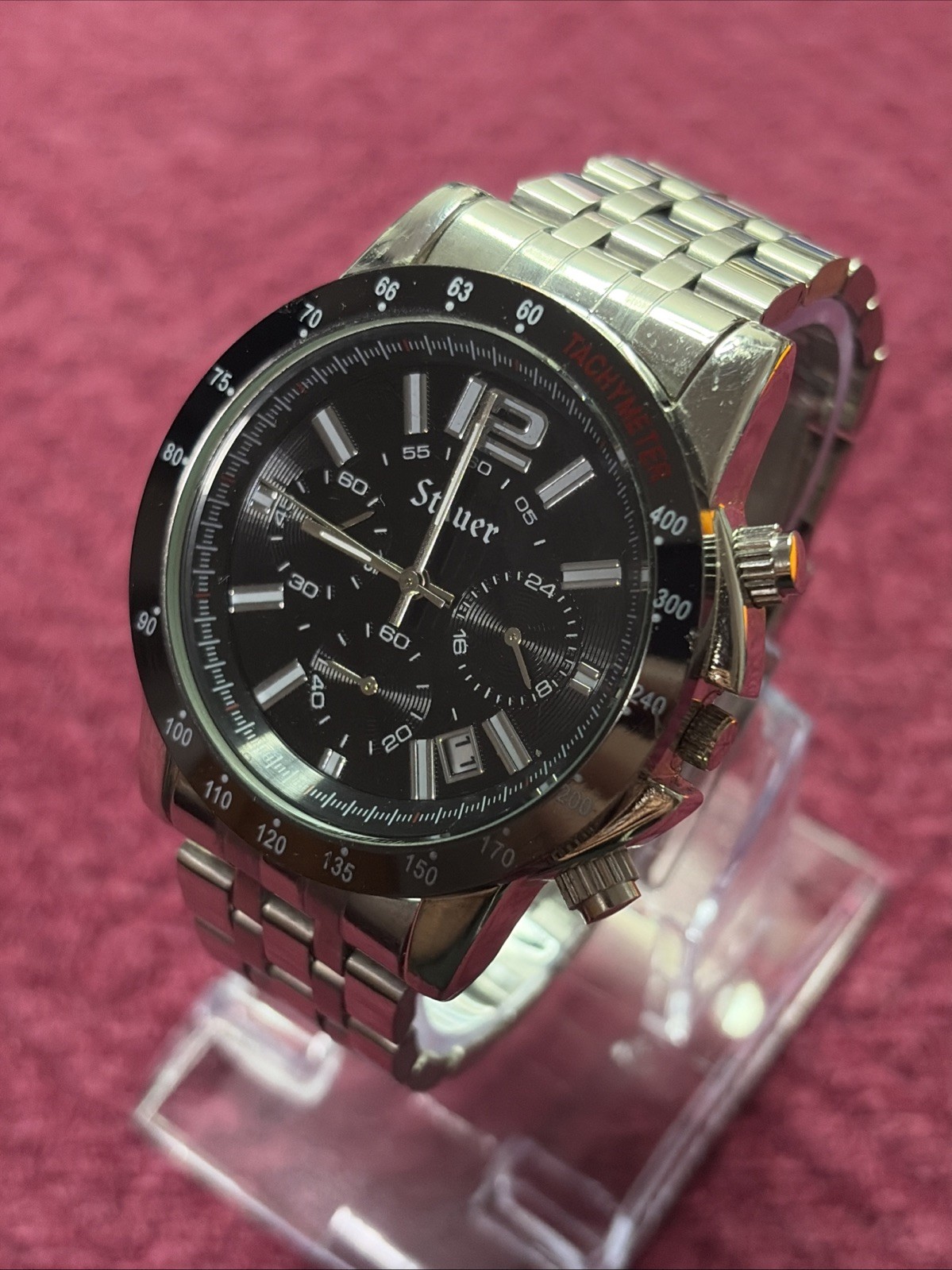 Stauer Jet Setter men’s Chronograph Stainless Steel Date