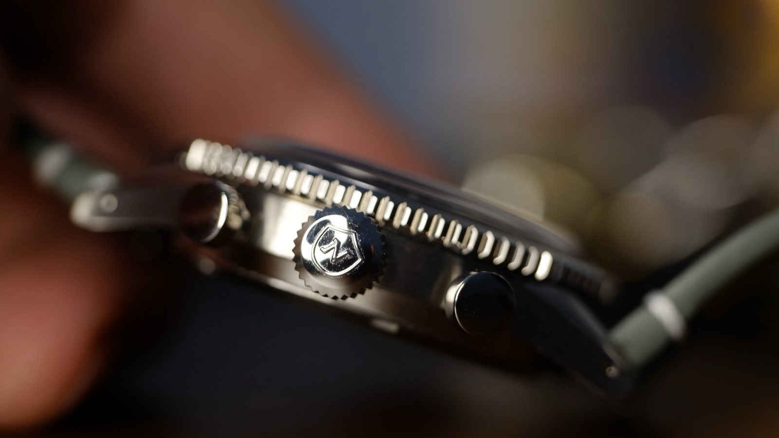 Nivada Grenchen Chronoking Meca-Quartz x Hodinkee Limited Edition Grey Glow