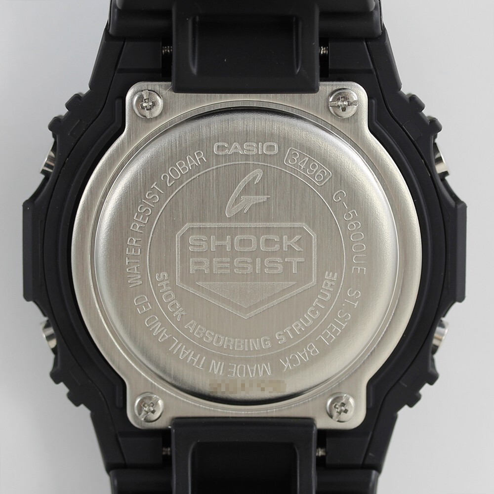 CASIO G-SHOCK G-5600UE-1JF Digital Quartz Solar Powered Clear Black