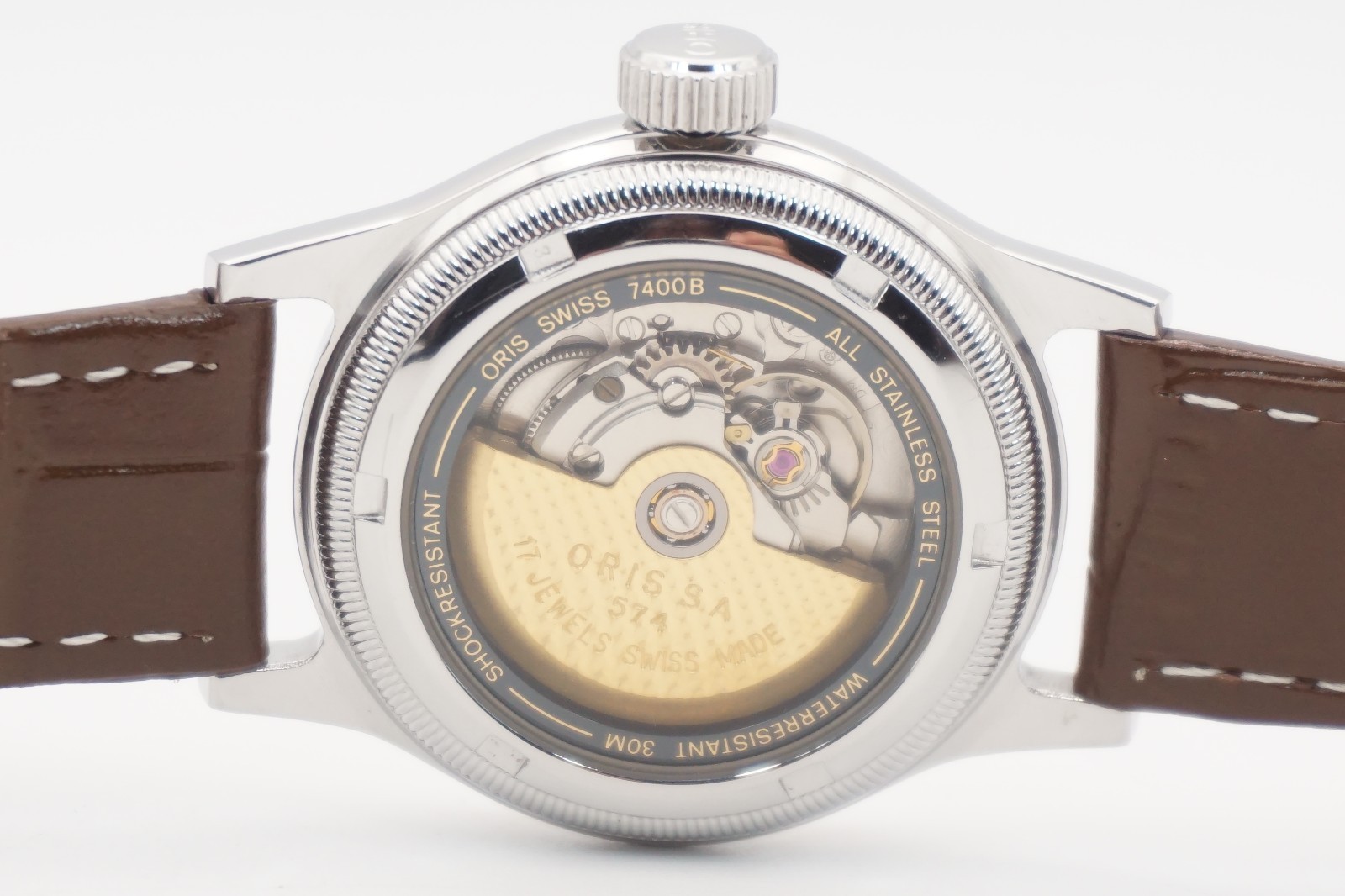 Vintage Oris Big Crown Pointer Date 7400B Automatic 32mm Silver Unisex Watch