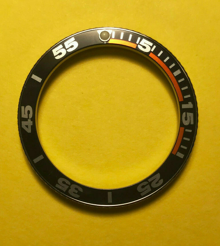 NEW 60 MINUTE INSERT KNURLED Steel Bezel for Vostok Amphibian Komandirskie Watch