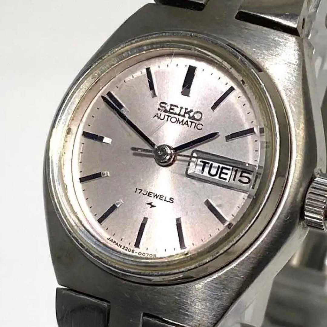 Seiko 2206-0070 Manual Wind Ladies Watch 1970s Analog DayDate wrist 15.0cm/5.9in