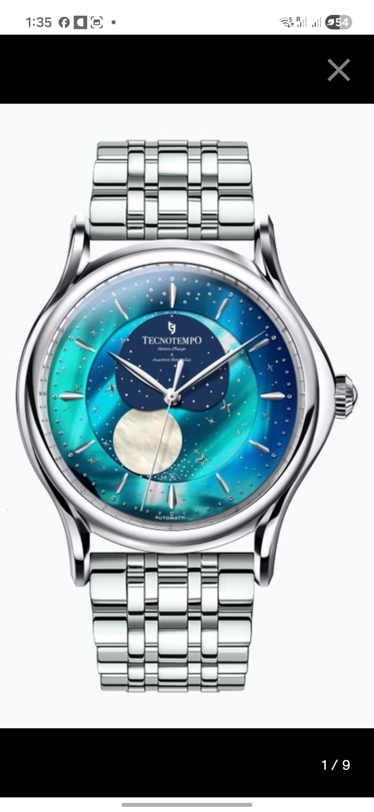 Tecnotempo Orbital Moon Phase Aurora Borealis Special Limited Edition