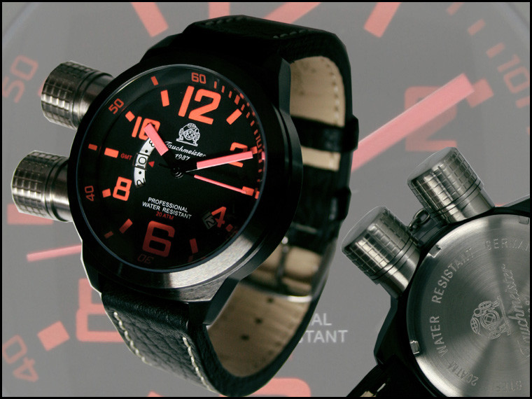 German U-Boot HORIZONTAL Crown Protection SWISS GMT T0200