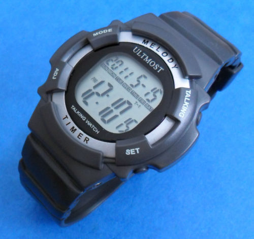 Talking Sport Multi-function Watch, Alarm, Countdown Timer, English or Spanish