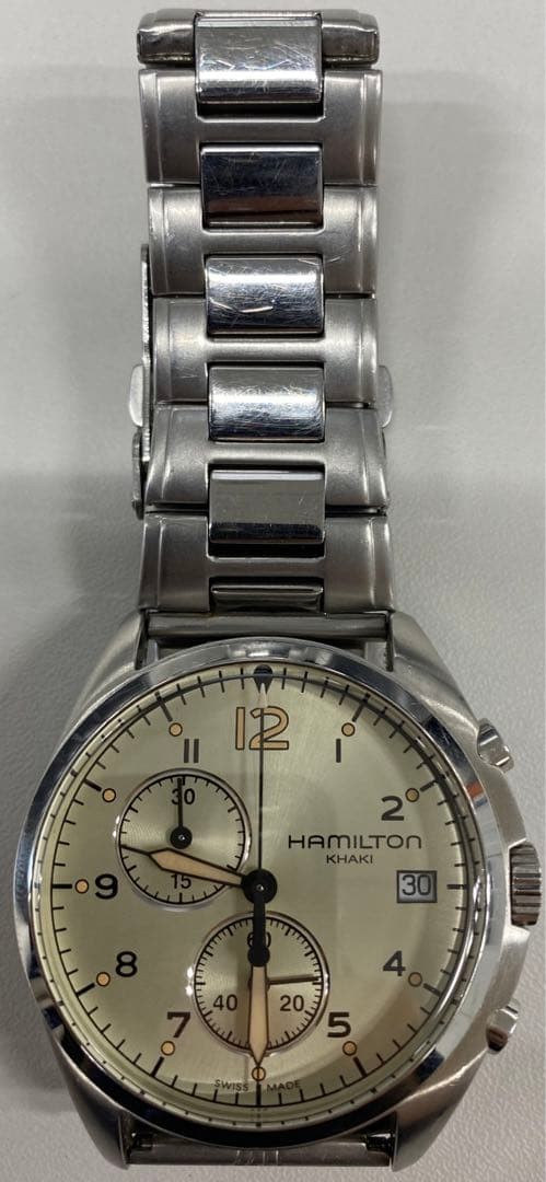 Hamilton Khaki Aviation Pilot Watch 41mm 19.5cm 7.7in Quartz Working Japan Rare