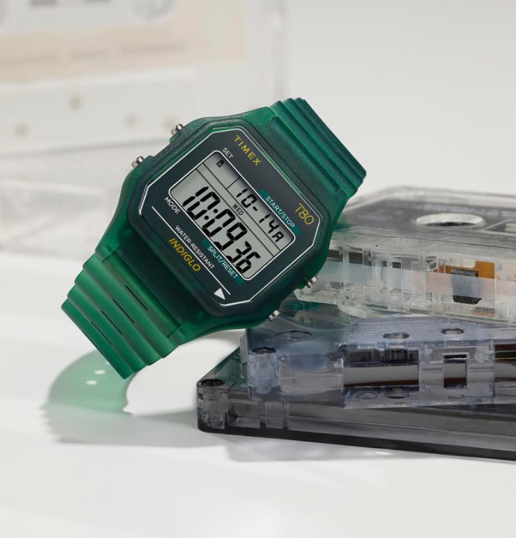 Timex T80 Translucent TW2Y34100 Quartz Watch Green June 2026 New Release