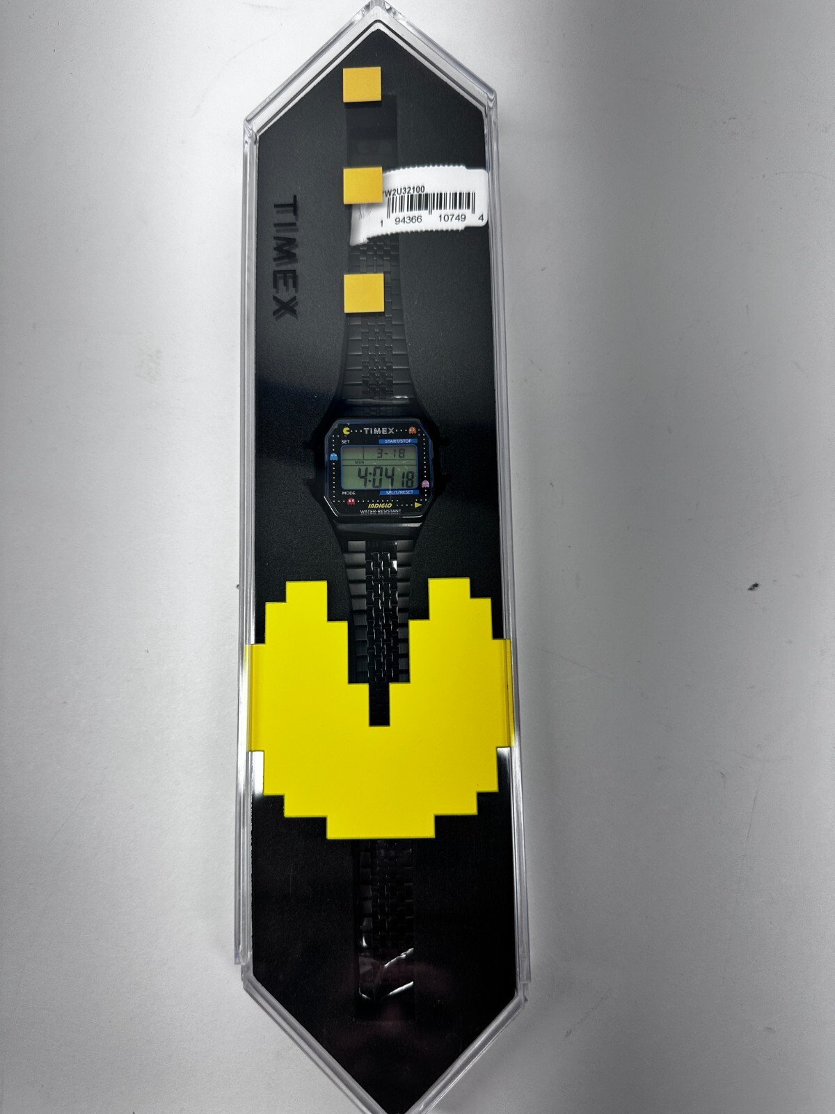 Timex X Pacman T80 Digital Stainless Steel – Black – TW2U32100 NEW Rare LAST ONE