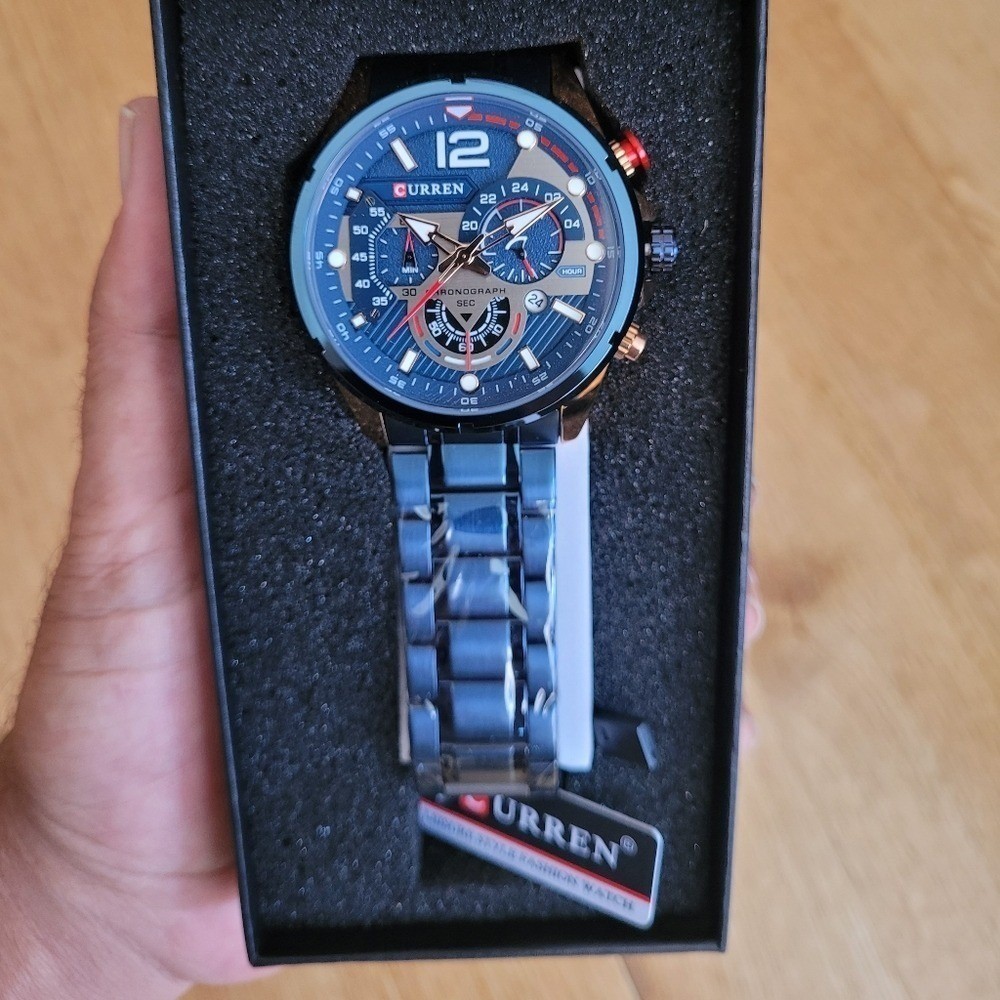 CURREN Chronograph Stylish Stainless Steel Watch For Men