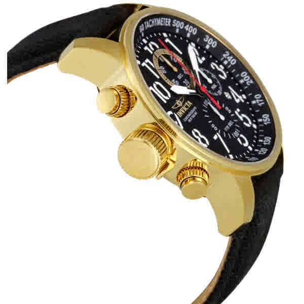 Invicta I-Force Lefty Chronograph Black Dial Gold-tone Lefty Men’s Watch 1515