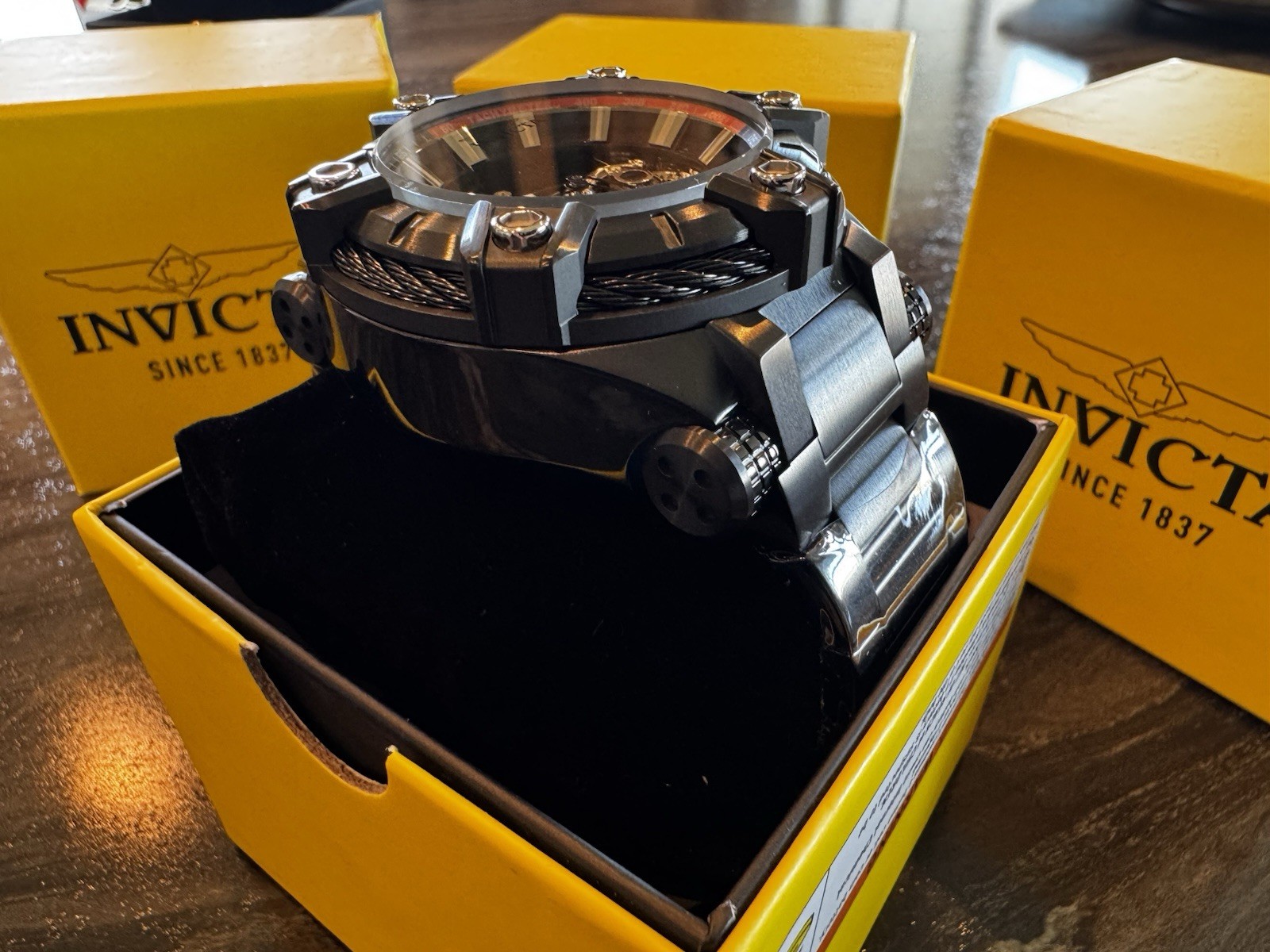 Invicta Bolt Phantom Automatic Men’s Watch w/ Skeleton Dial 52mm Black New!