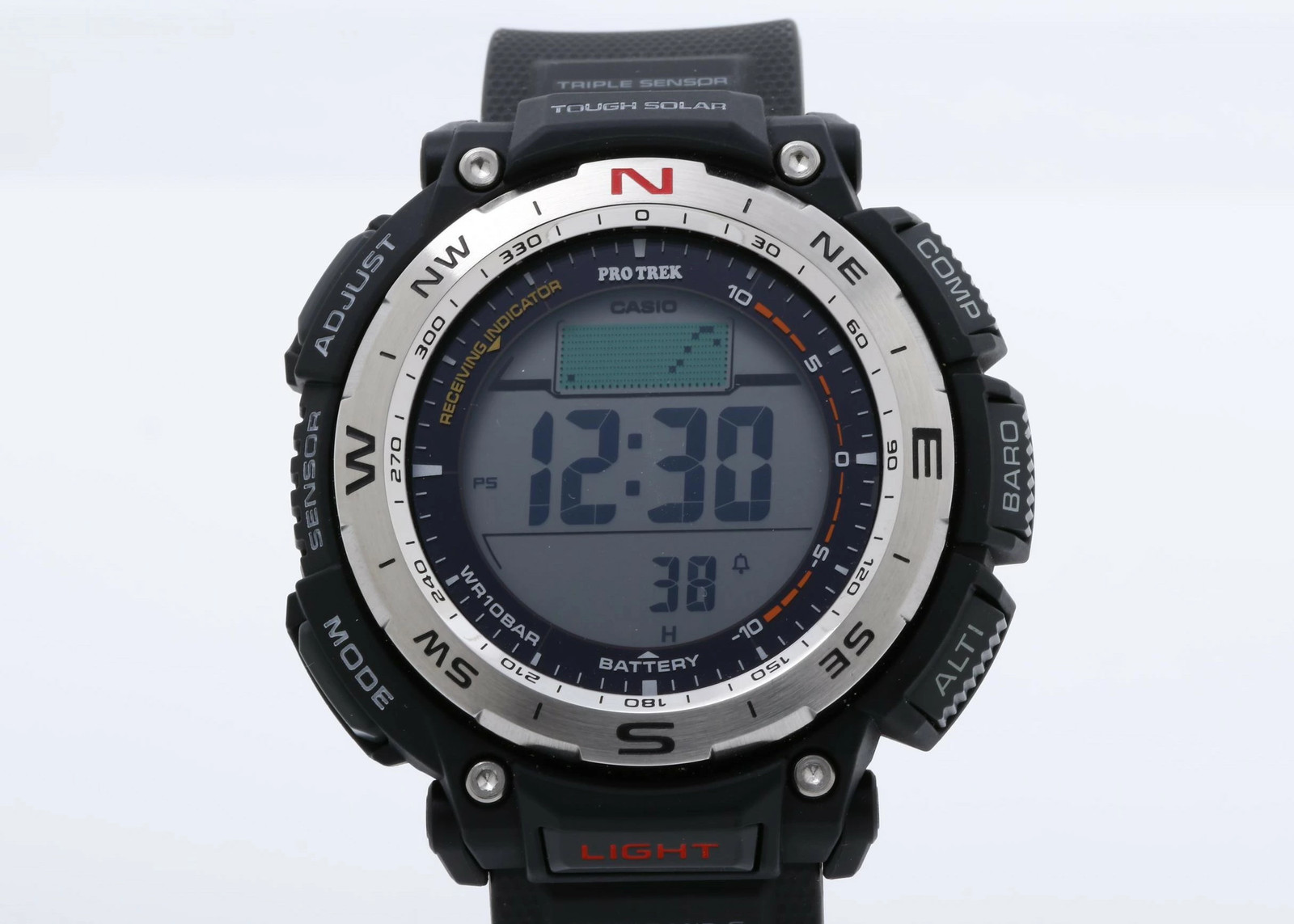 CASIO Watch PRO TREK Climber Line PRW34001JF Black Silver Resin (Biomass) /