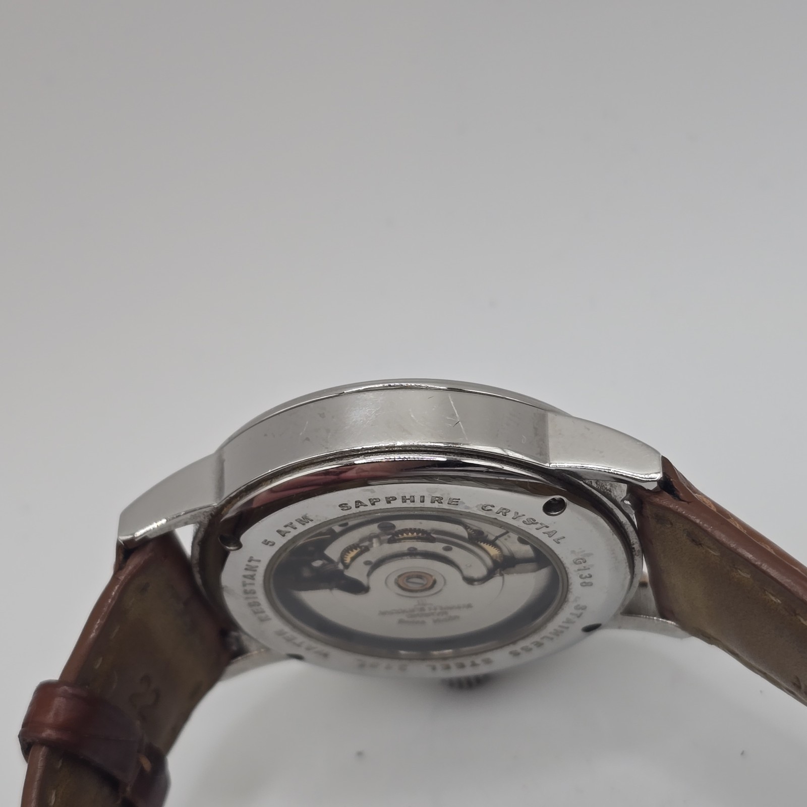 Jacques Lemans Swiss Made Automatic Watch White Dial G138 38mm
