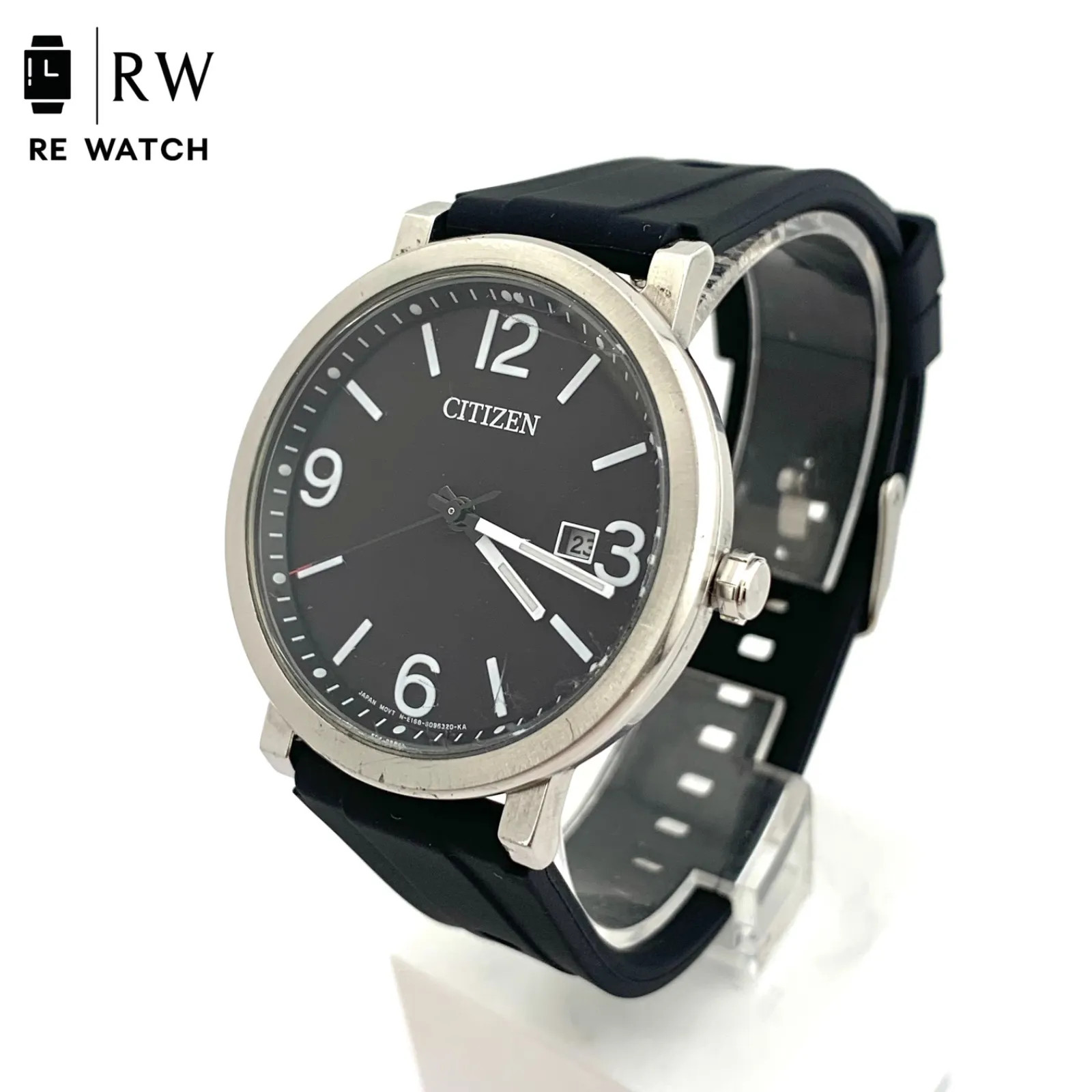 [Used] CITIZEN E168 Eco-Drive Watch, Black 【USED】