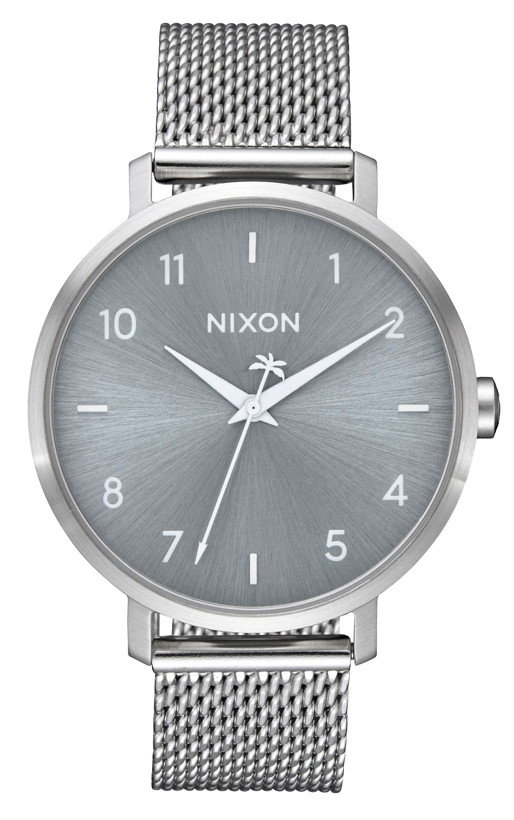 Nixon Arrow Milanese Watch, Silver Mesh Strap, 38mm, A1238 1920, New In Box