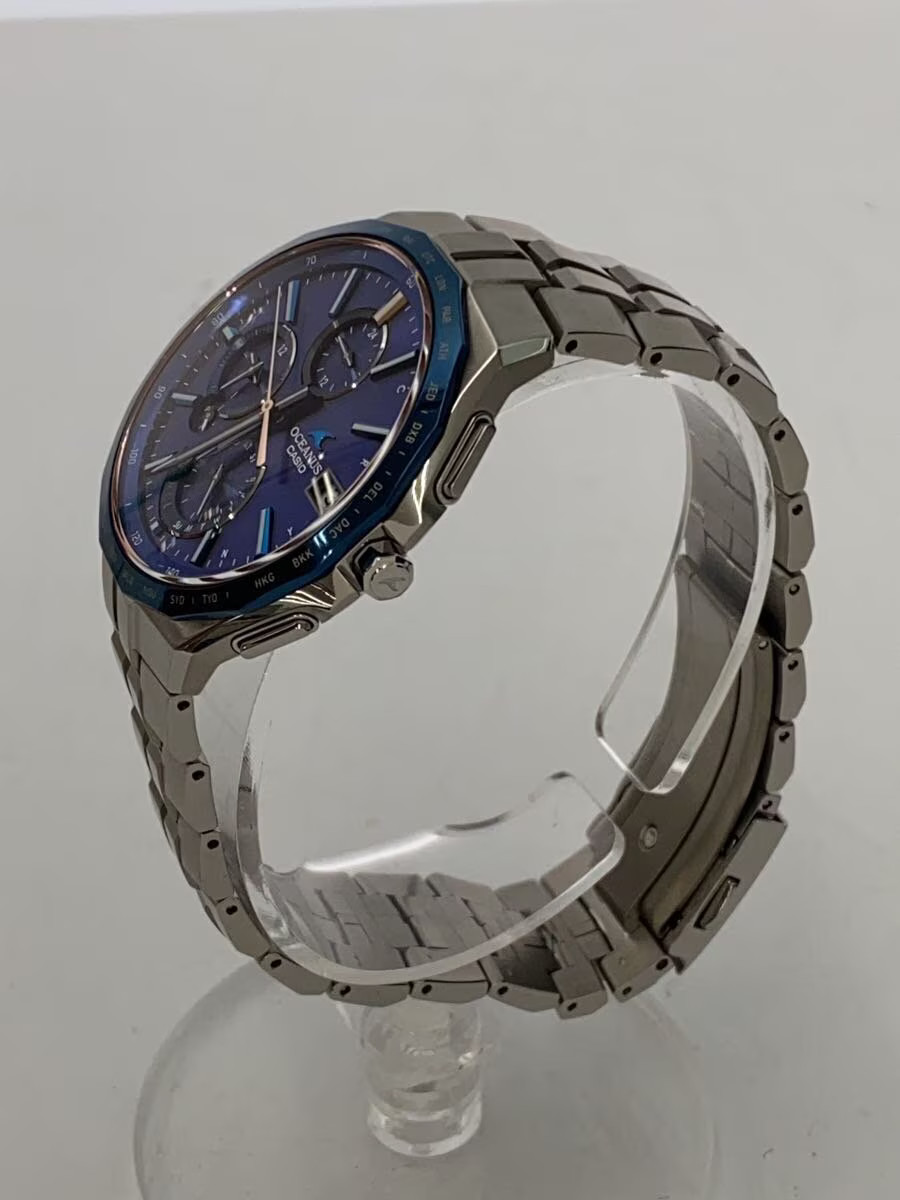 Casio OCEANUS OCW-S5000F-2AJF Titanium 40mm Blue Dial Solar Wristwatch #2nW837