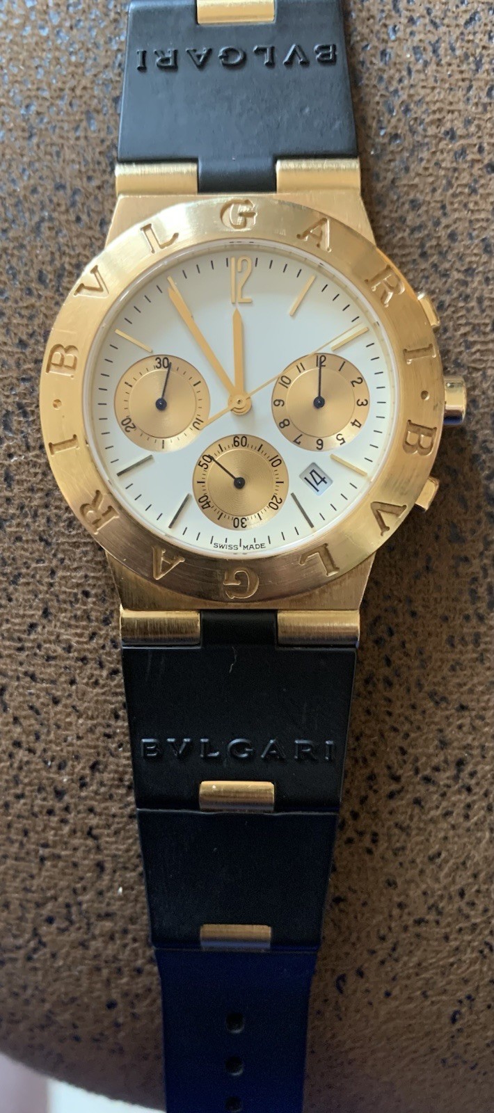 Bvlgari Diagono Chronograph SOLID 18kt Yellow Gold CH 35 G