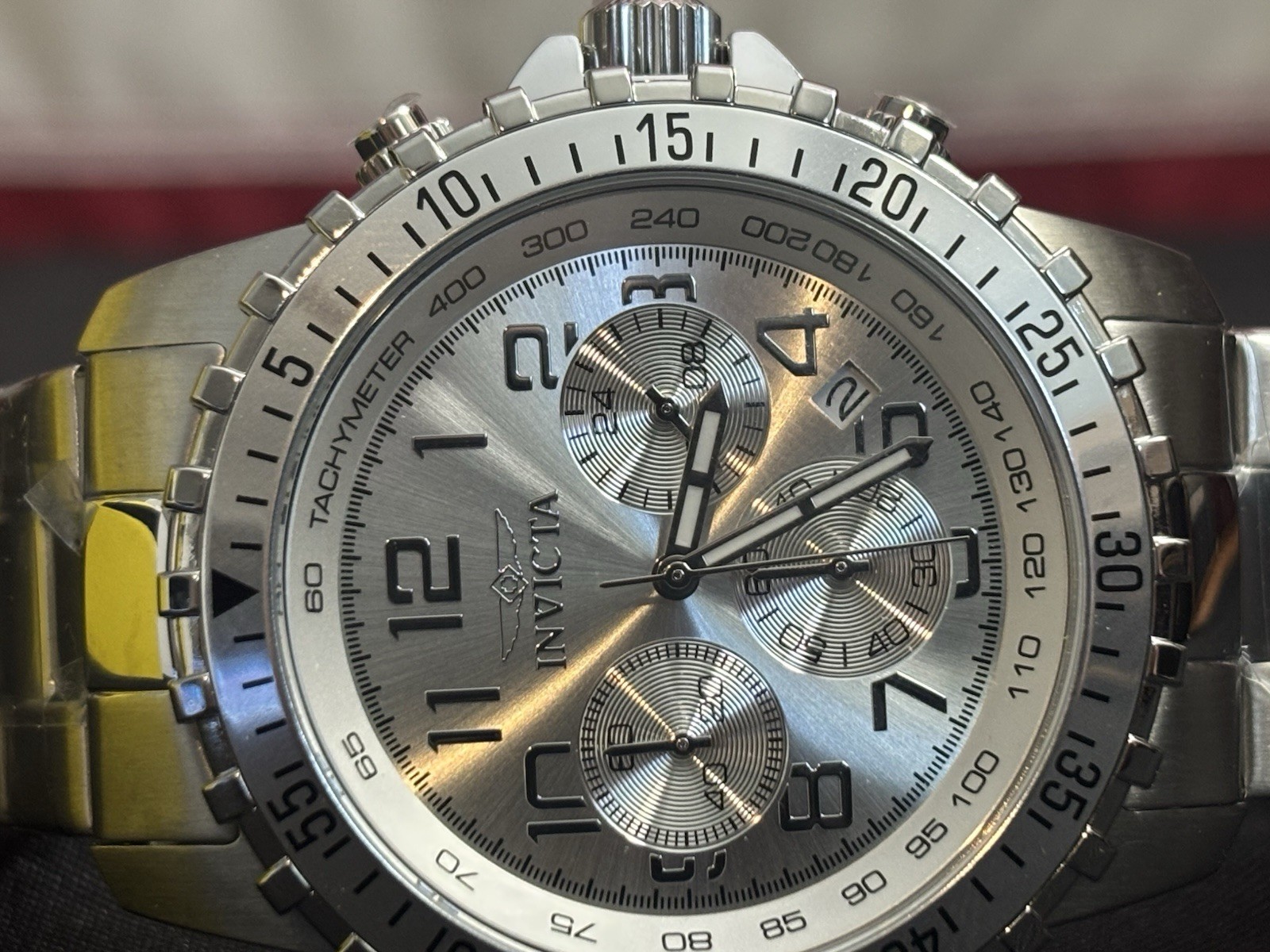 Invicta Specialty 6620 45mm Silver Stainless Steel Case and Strap Men’s Watch