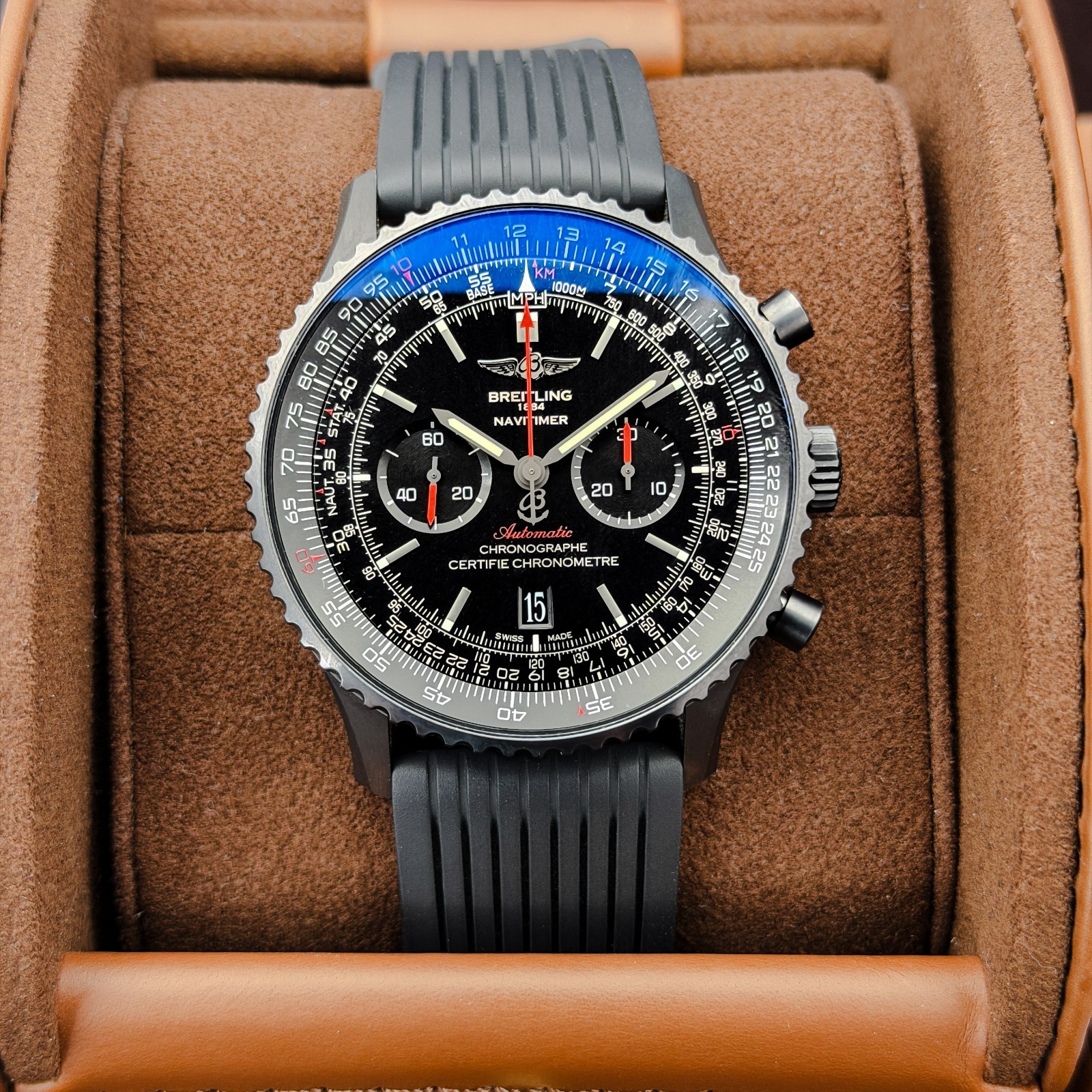 Breitling Navitimer 01 46 MB012822 Black Dial Chronograph Full Set 2016