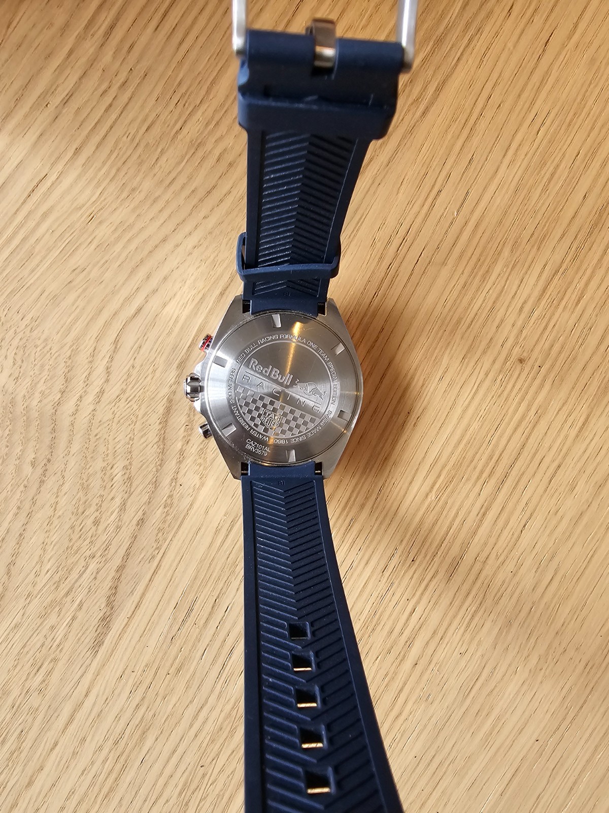 TAG Heuer Formula 1 Red Bull Racing Chronograph Quartz Blue Dial Rubber 200m
