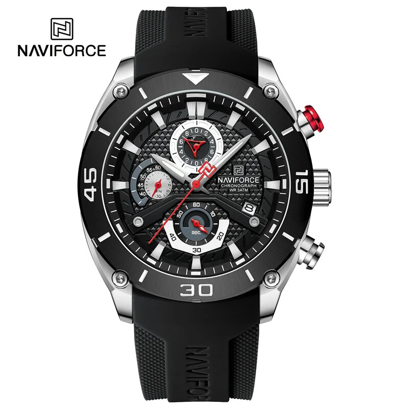 NAVIFORCE Watch for Men Sport Waterproof Quartz Wristwatch Chronograph Military