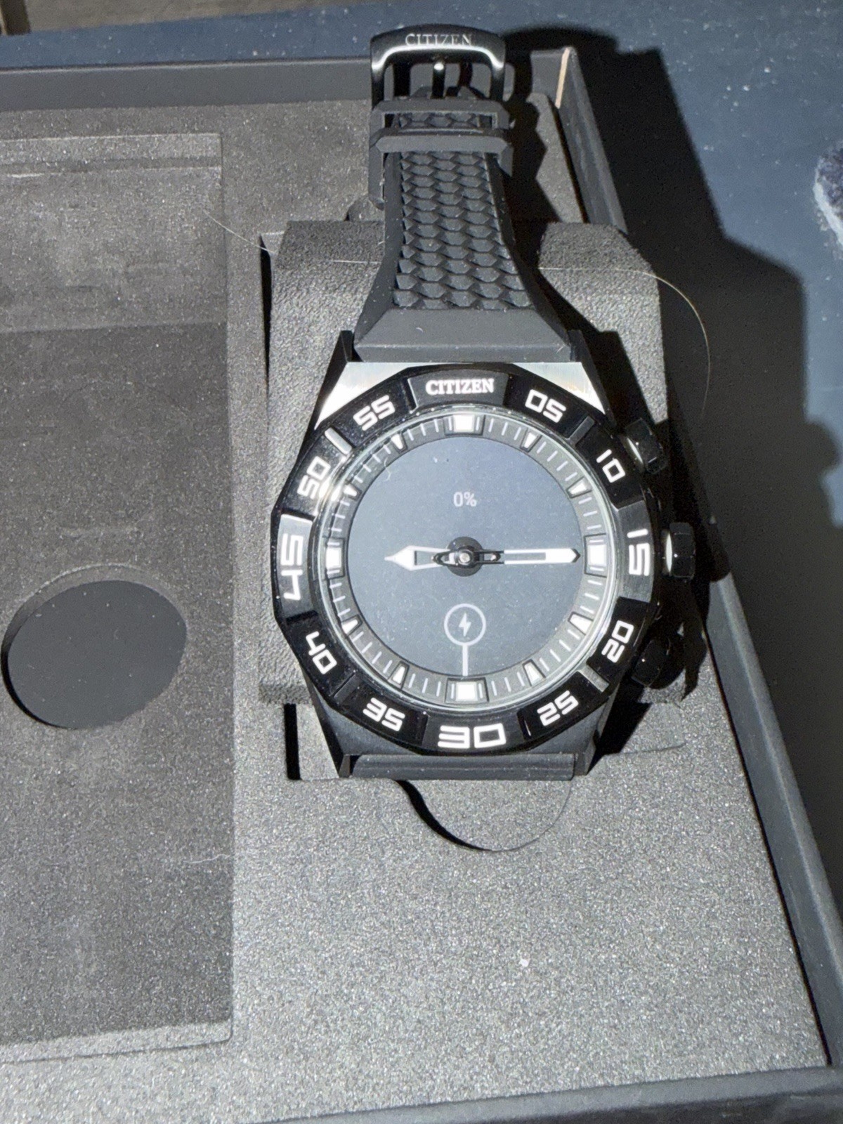 Citizen CZ Smart Hybrid Silicone Sport Smart Watch YF20MV-01 New Open Box