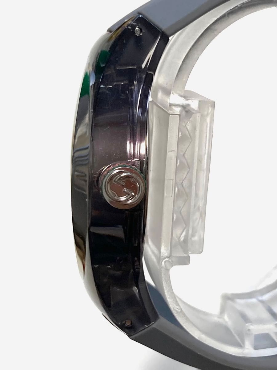Excellent Condition GUCCI SYNC 137.1 Rubber Belt Men’s Watch