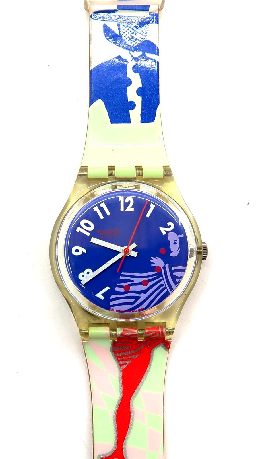 NEW Swatch Watch GRUAU GK147 with Case Vintage 1992 Gents New Battery Vintage