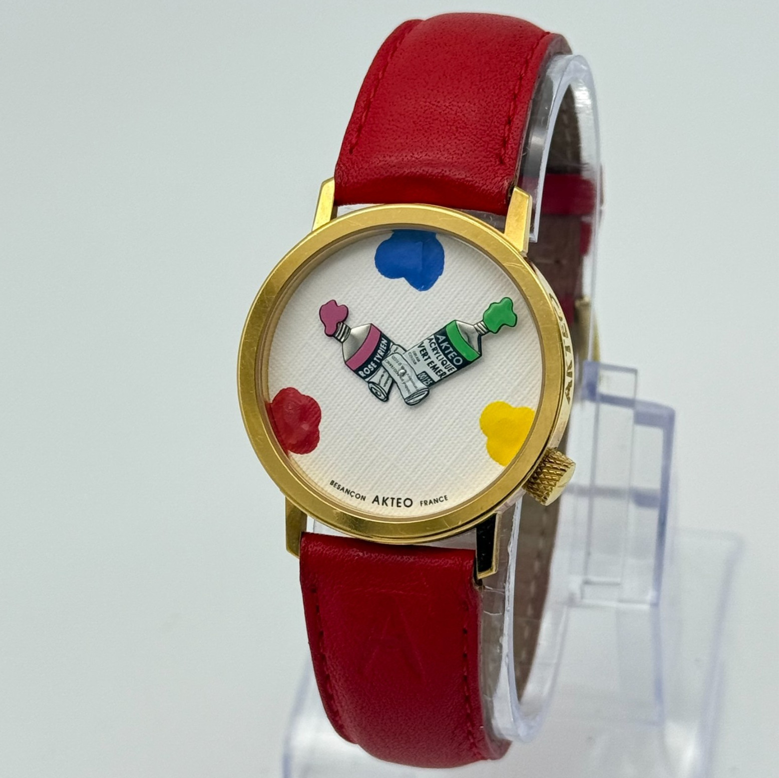Unisex AKTEO Artist Paint Tube Watch, J.C. Mareschal Design Made In France, Runs