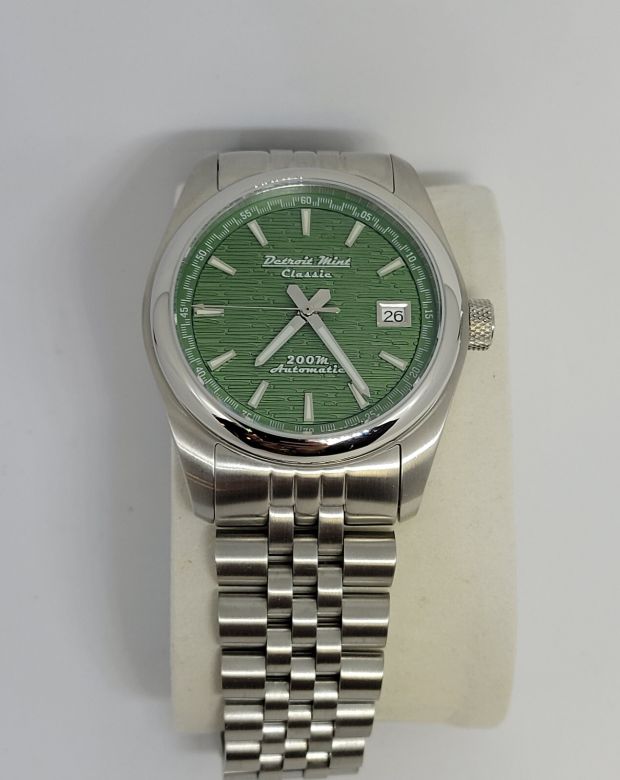 Detroit Mint Classic Automatic Sports Dress Watch Willow Green