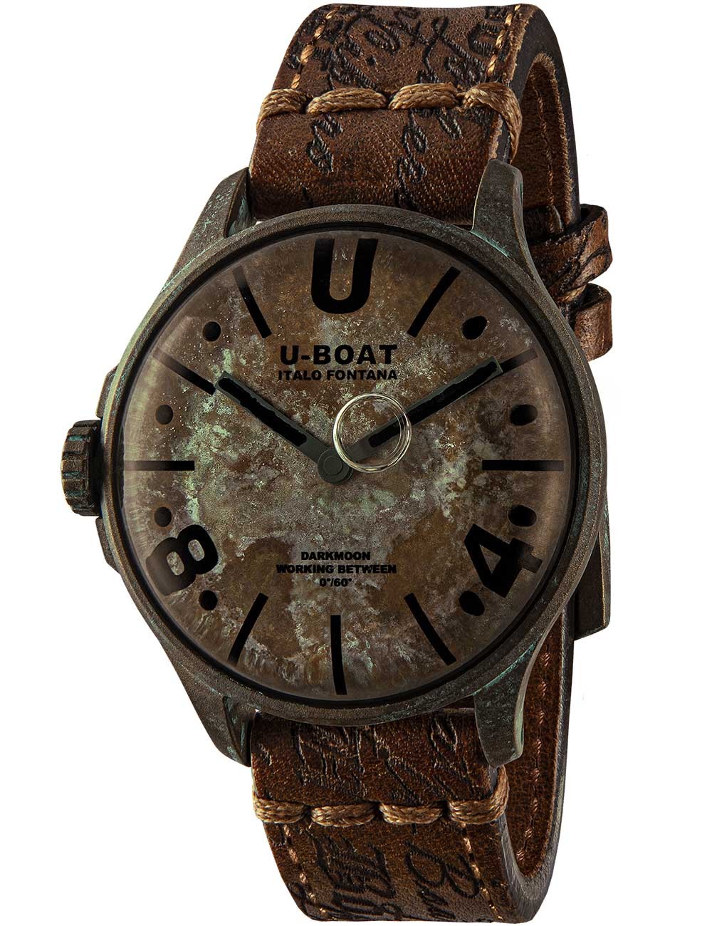 U-Boat 9600/A Mens Watch Darkmoon Unico Capsoil 45mm 50M