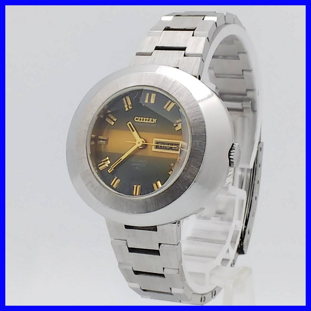 1181 Citizen Cosmostar V2 21 jewels automatic winding 4 661871 day date brown di