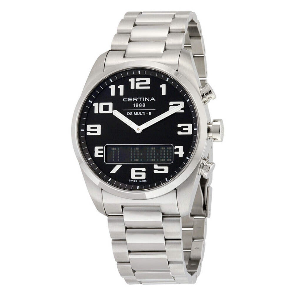DS Multi-8 Multi-Function Black Dial / Stainless Steel Bracelet Black Dial Wrist