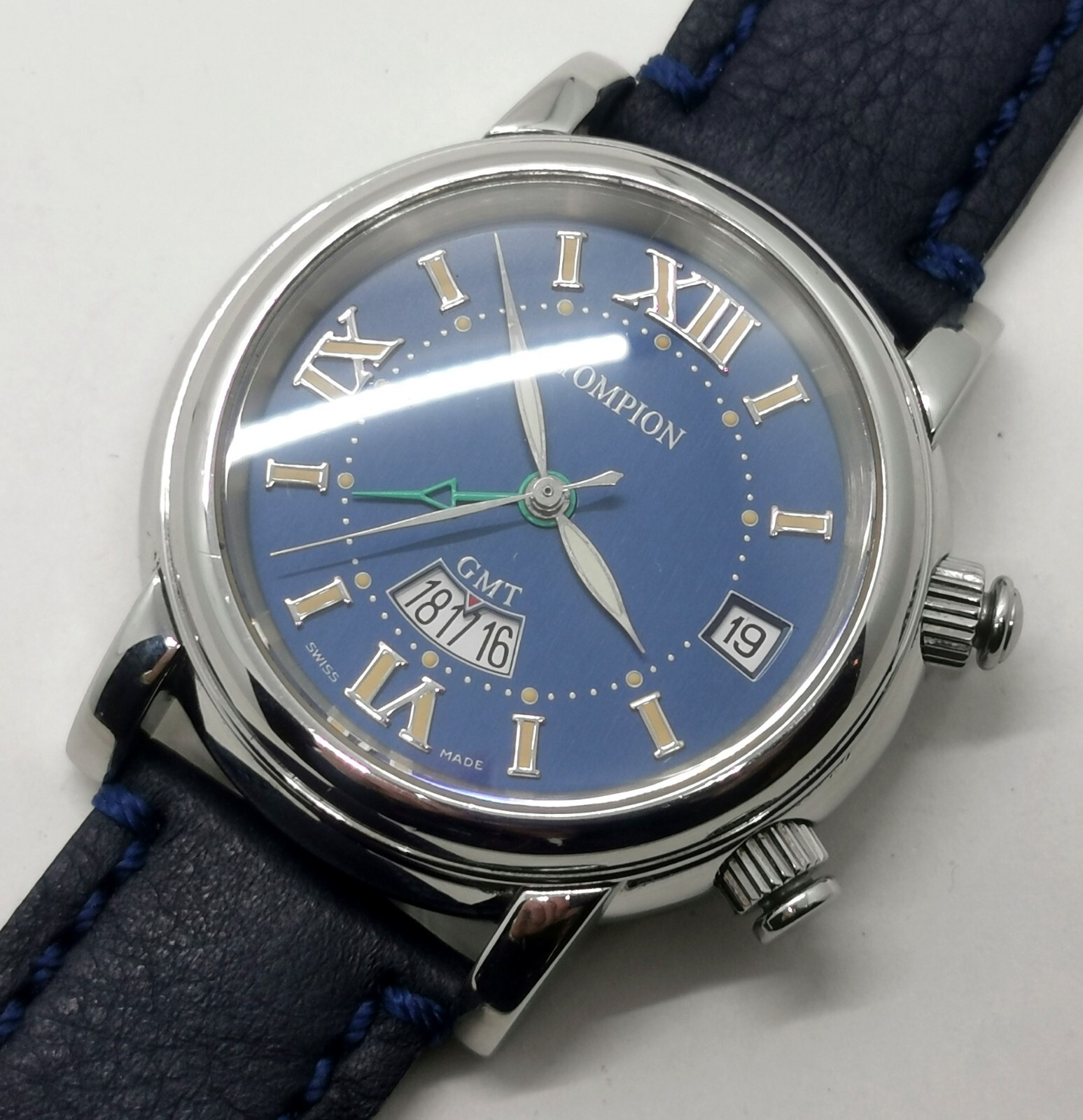 Vtg c2015 Graham, Tompion Automatic GMT Alarm Date Ltd Ed No.72 Gents 40mm Watch