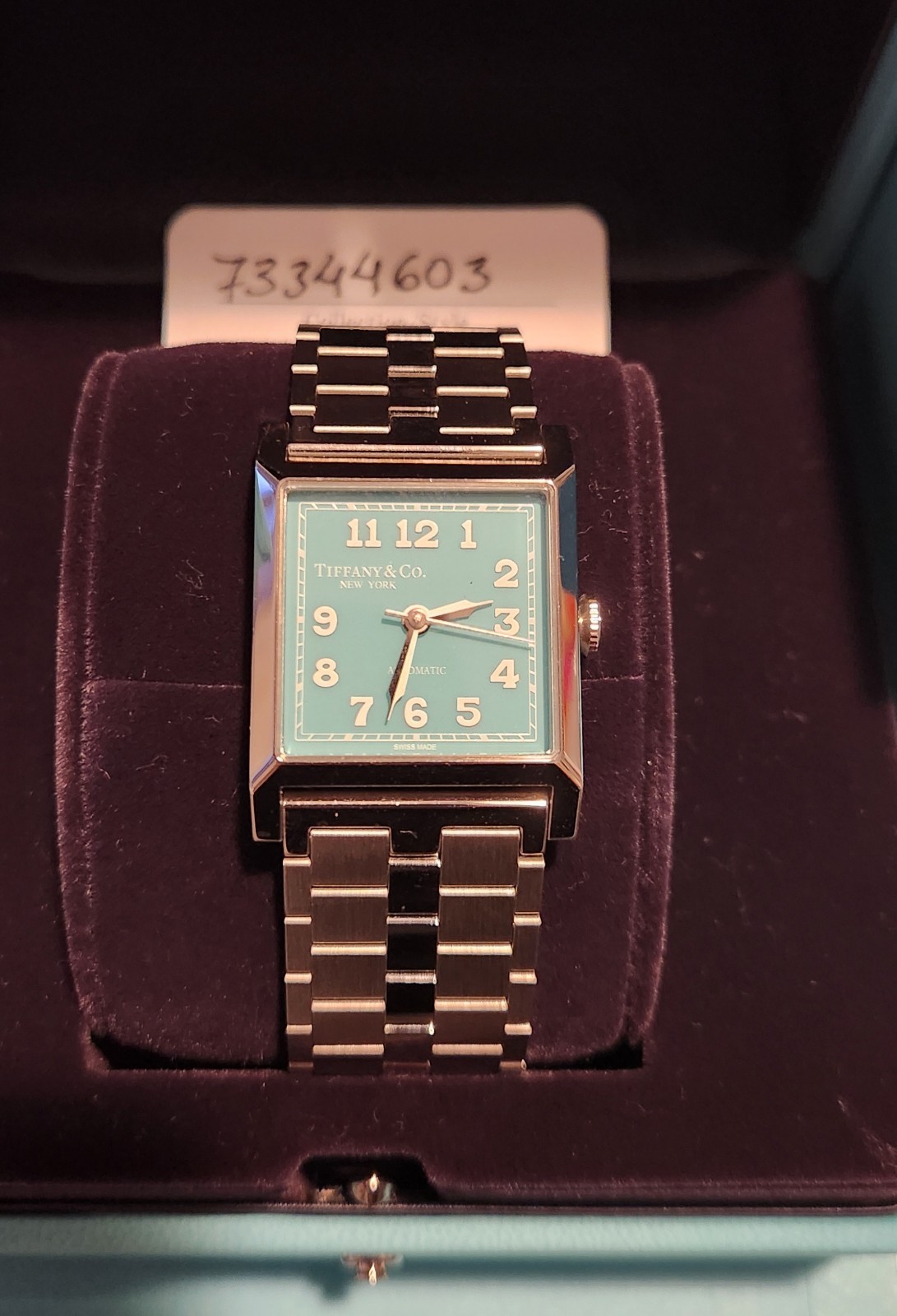 Tiffany Union Square Watch Automatic , warranrty 5 years, 27mm