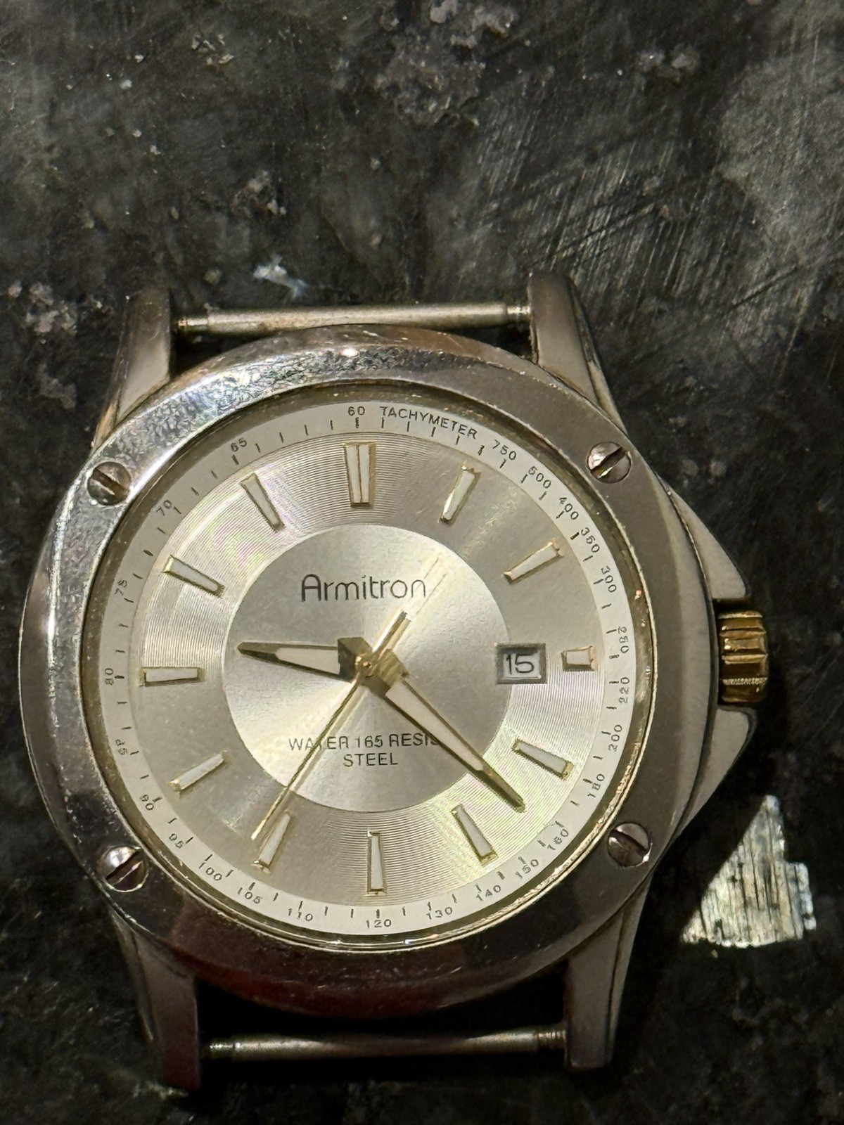 Armitron Men’s Stainless Steel Watch 41mm Expansion Band Date Running Vintage