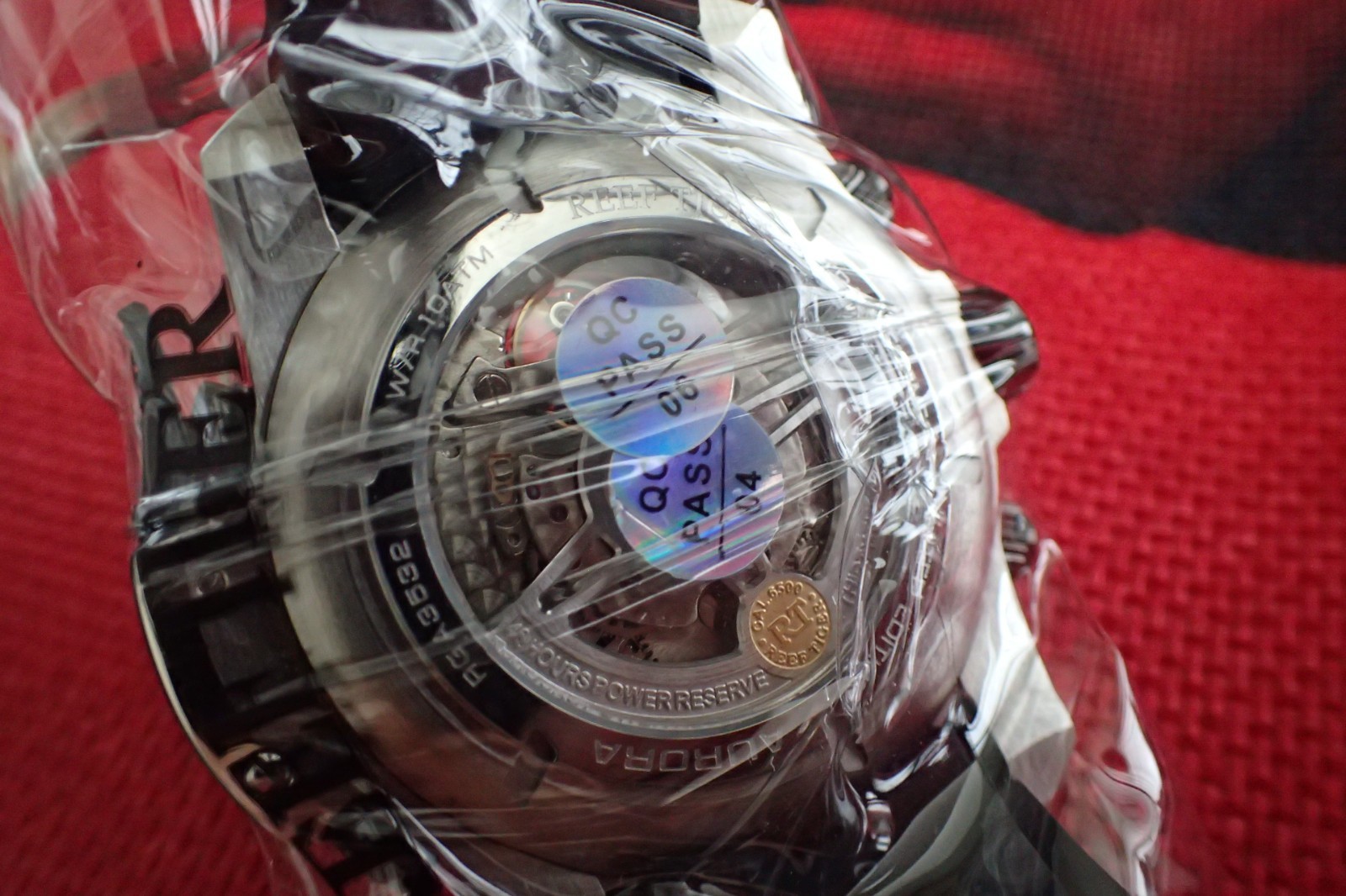Reef Tiger Aurora Hexagon Automatic Watch RGA3503 Calendar Diving Rubber Band