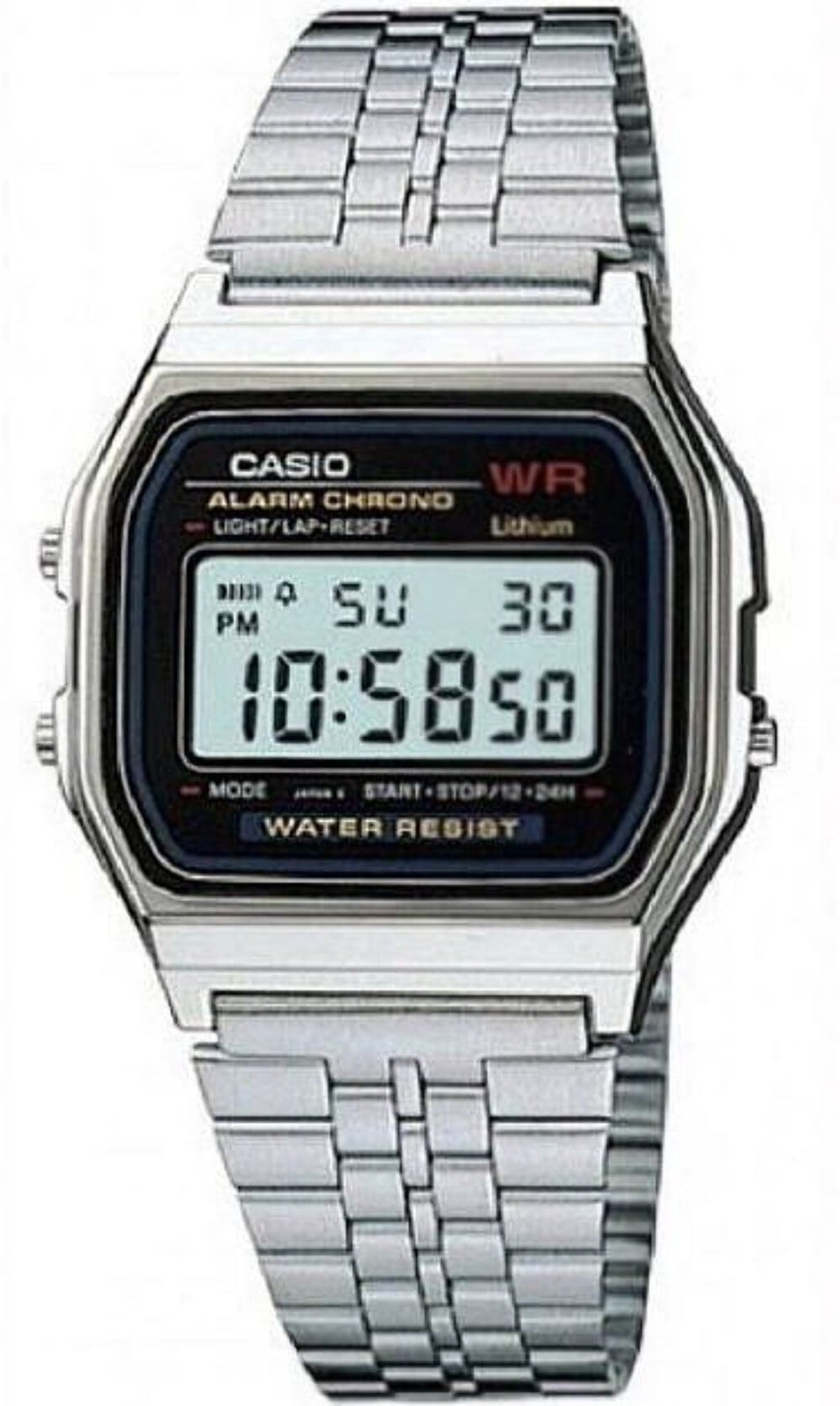 Casio A159WA-N1D Men’s Digital Classic Steel Band Watch