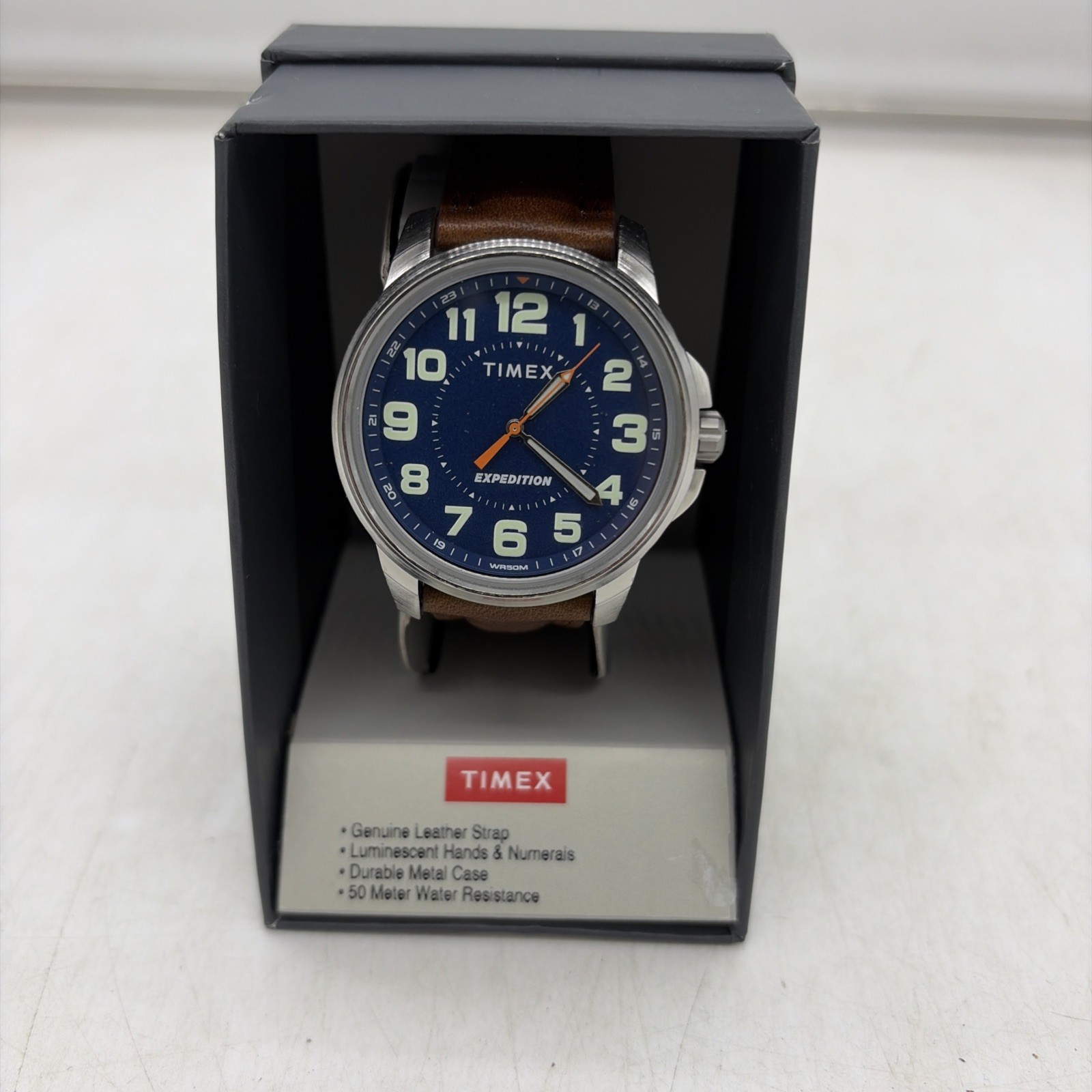Timex Expedition ~ TW4B1600 Field+ Genuine Leather Strap, Men’s Wrist Watch