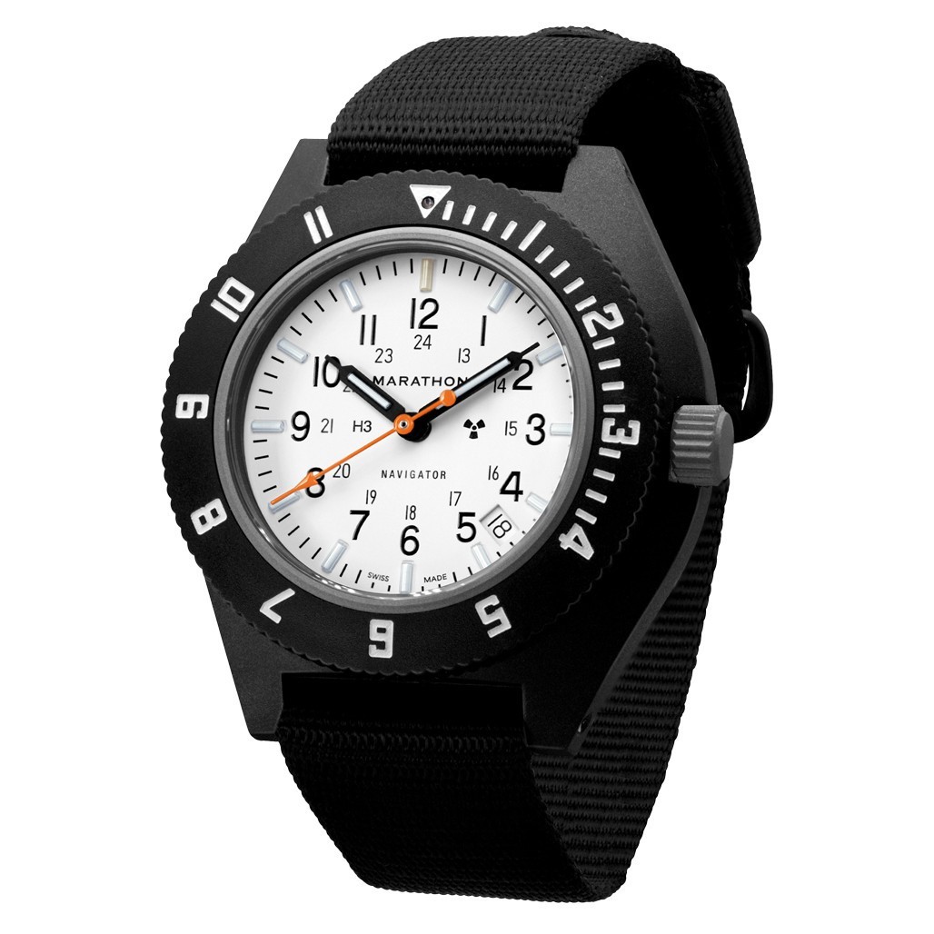 Marathon Navigator x Islander Ltd Edition # 38/250 WHITE Dial BLUE/ORANGE tubes